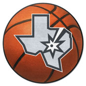 San Antonio Spurs Basketball Rug - 27in. Diameter, 37103