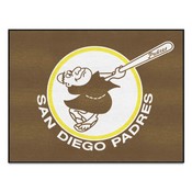 San Diego Padres All-Star Rug - 34 in. x 42.5 in. - Retro Collection, 37317