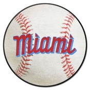 Miami Marlins Baseball Rug - 27in. Diameter, 37546