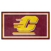 Central Michigan Chippewas Plush Area Rug, AGS-37683