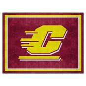 Central Michigan Chippewas Plush Area Rug, AGS-37683