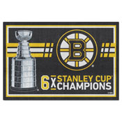 Boston Bruins Dynasty Plush Area Rug, AGS-38084