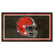 Cleveland Browns Plush Area Rug - Brown, AGS-38250