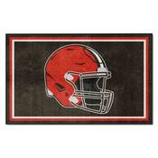Cleveland Browns Plush Area Rug - Brown, AGS-38250