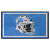 Detroit Lions Plush Area Rug - Blue, AGS-38262