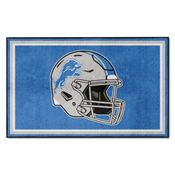 Detroit Lions Plush Area Rug - Blue, AGS-38262