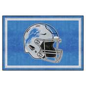 Detroit Lions Plush Area Rug - Blue, AGS-38262