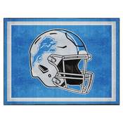 Detroit Lions Plush Area Rug - Blue, AGS-38262