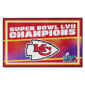 Kansas City Chiefs Super Bowl LVII 4x6 Rug, 38391