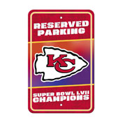 Kansas City Chiefs Super Bowl LVII Parking Sign, 38396