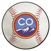 Colorado Rockies Baseball Rug - 27in. Diameter, 40551