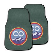 Colorado Rockies Front Carpet Car Mat Set - 2 Pieces, 40552