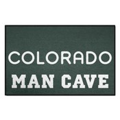 Colorado Rockies Man Cave Starter Mat Accent Rug - 19in. x 30in., 40555