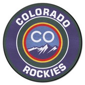 Colorado Rockies Roundel Rug - 27in. Diameter, 40562