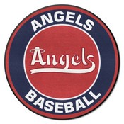 Los Angeles Angels Roundel Rug - 27in. Diameter, 40990