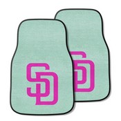 San Diego Padres Front Carpet Car Mat Set - 2 Pieces, 40999