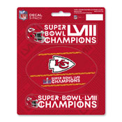 NFL - Kansas City Chiefs Super Bowl LVIII 3 Piece Decal Sticker Set, 42018