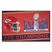 NFL - Kansas City Chiefs Super Bowl LVIII AFC Championship Starter Mat Accent Rug - 19in. x 30in., 42024