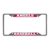 Los Angeles Angels Chrome Metal License Plate Frame, 6.25in x 12.25in, 501-F128-CRM