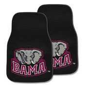 Alabama 2-piece Carpeted car Mats 17"x27", 5077