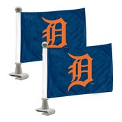 Detroit Tigers Ambassador Car Flags - 2 Pack Mini Auto Flags, 4in X 6in, 511-F106