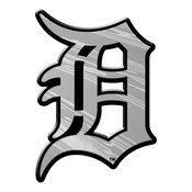 Detroit Tigers Molded Chrome Plastic Emblem, 511-F609
