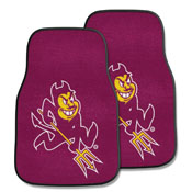 Arizona State Sun Devil 2-piece Carpeted Car Mats 17"x27", 5185