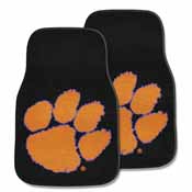 Clemson 2-piece Carpeted Car Mats 17"x27", 5209