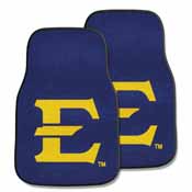 East Tennessee State 2-piece Carpeted Car Mats 17"x27", 5226