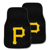 Pittsburgh Pirates Front Carpet Car Mat Set - 2 Pieces - P Primary Cap Logo, 523-F111