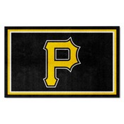 Pittsburgh Pirates 4ft. x 6ft. Plush Area Rug - P Primary Cap Logo, 523-F312