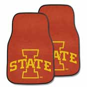 Iowa State 2-piece Carpeted Car Mats 17"x27", 5254