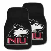 Northern Illinois 2-piece Carpeted Car Mats 17"x27", 5289