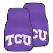 TCU 2-piece Carpeted Car Mats 17"x27", 5322