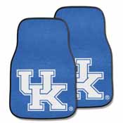 Kentucky UK Logo 2-piece Carpeted Car Mats 17"x27", 5451