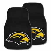 Southern Mississippi 2-piece Carpeted Car Mats 17"x27", 5483