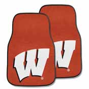 Wisconsin 2-piece Carpeted Car Mats 17"x27", 5492