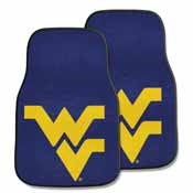 West Virginia 2-piece Carpeted Car Mats 17"x27", 5511