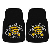 Wichita State 2-piece Carpeted Car Mats 17"x27", 5516