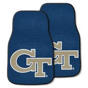 Georgia Tech 2-piece Yellow Carpeted Car Mats 17"x27", 5535