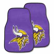 NFL - Minnesota Vikings 2-piece Carpeted Car Mats 17"x27", 5761
