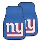 NFL - New York Giants 2-piece Carpeted Car Mats 17"x27", 5804
