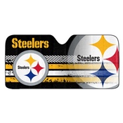 NFL - Pittsburgh Steelers Auto Shade 59" x 29.5" - Primary Logo, Alternate Logo and Wordmark, 60068