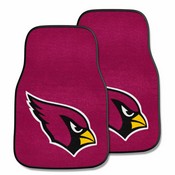 Arizona Cardinals Front Carpet Car Mat Set - 2 Pieces - Cardinal Head Primary Logo, 601-F111