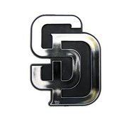 MLB - San Diego Padres Molded Chrome Emblem 3.25 x 3.25 - "SD" Primary Logo, 60231