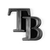MLB - Tampa Bay Rays Molded Chrome Emblem 3.25 x 3.25 - 