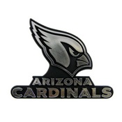 NFL - Arizona Cardinals Molded Chrome Emblem 3.25 x 3.25 - 