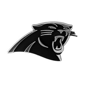 NFL - Carolina Panthers Molded Chrome Emblem 3.25 x 3.25 - "Panther" Primary Logo, 60262
