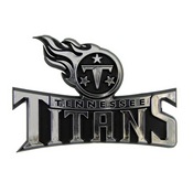 NFL - Tennessee Titans Molded Chrome Emblem 3.25 x 3.25 - 
