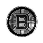 NHL - Boston Bruins Molded Chrome Emblem 3.25 x 3.25 - "Spoked-B" Logo, 60291